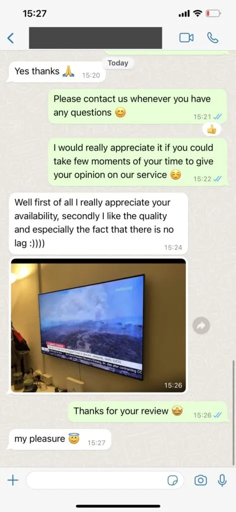 Mom IPTV WhatsApp support example 2